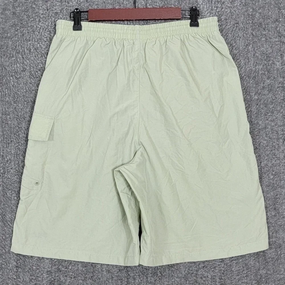 FILA Swim Trunks Mens L Light Green Swim Shorts Lined Built In Brief Drawstring